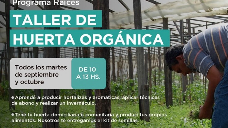 Taller de huerta orgánica en Florencio Varela